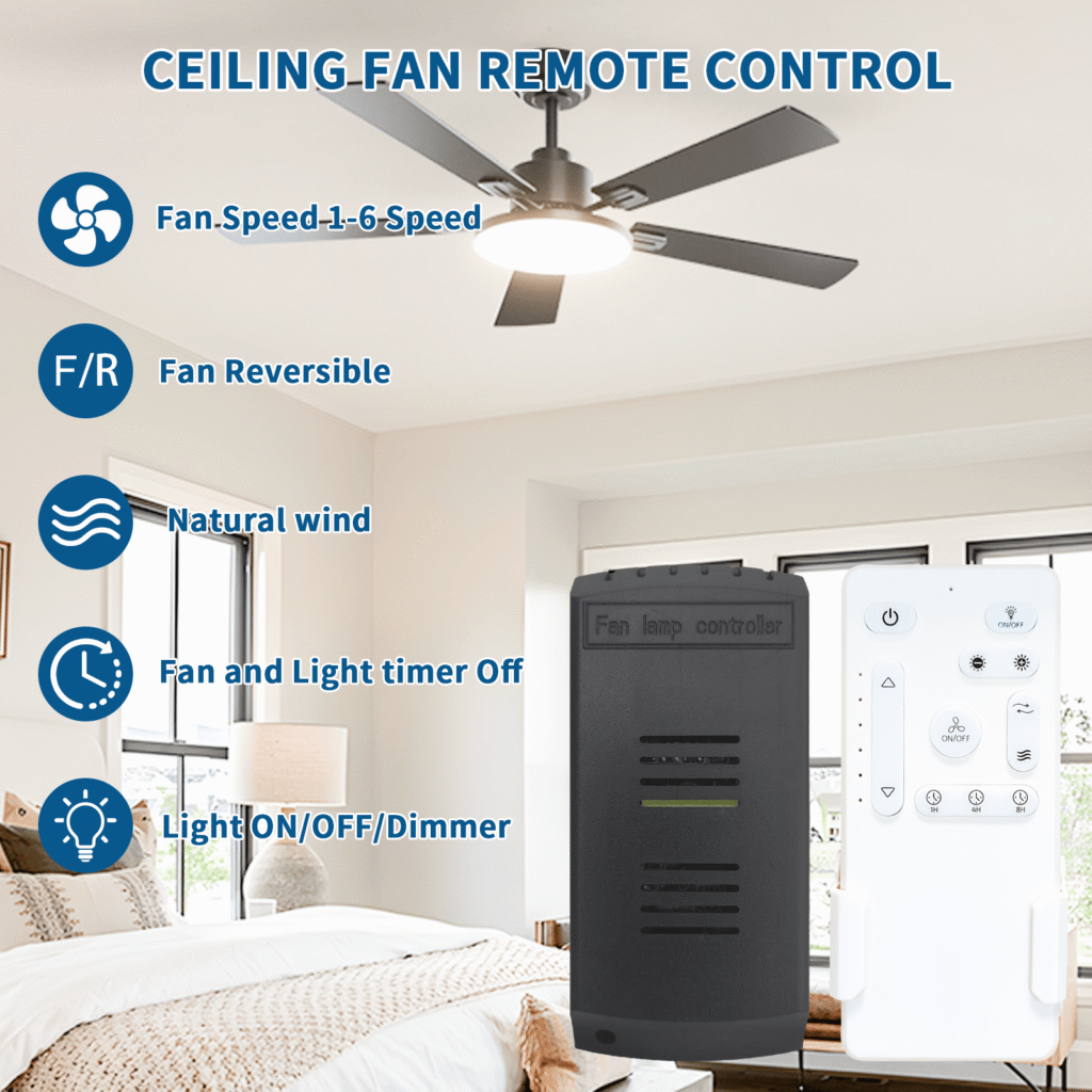 6 speed dc ceiling fan remote control kit(model: dc02)
