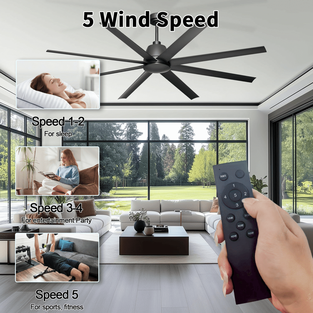 5 speed ac ceiling fan remote kit