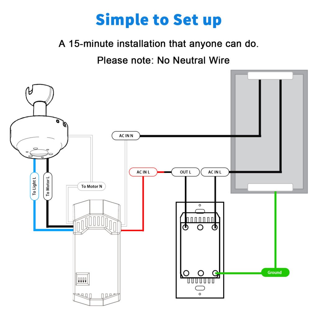 wall mount ceiling remote control kit(by06 r28)