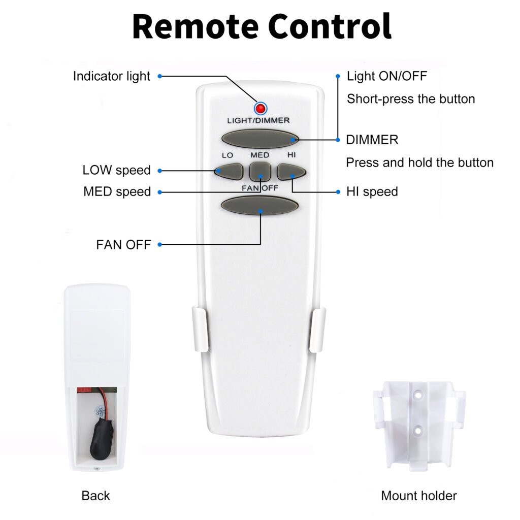 dual control ceiling fan remote kit(068 hd5 mini r28)