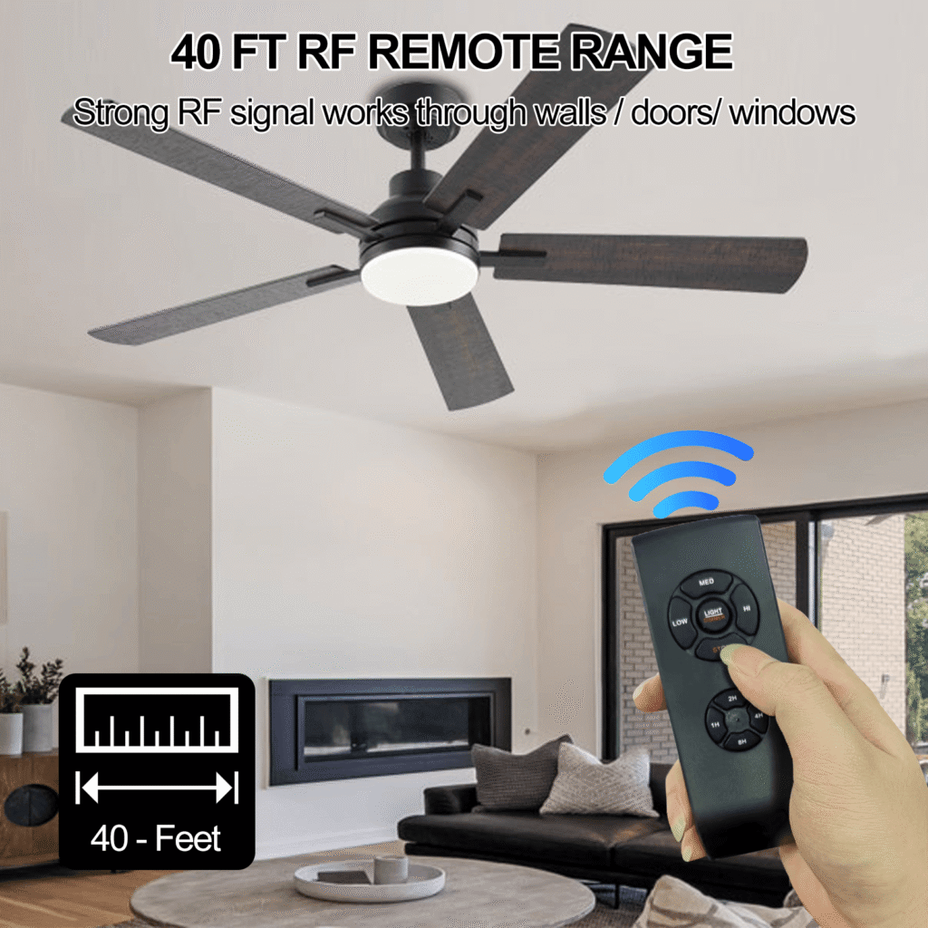 ac ceiling fan remote kit with dimmer (jf028 bk)