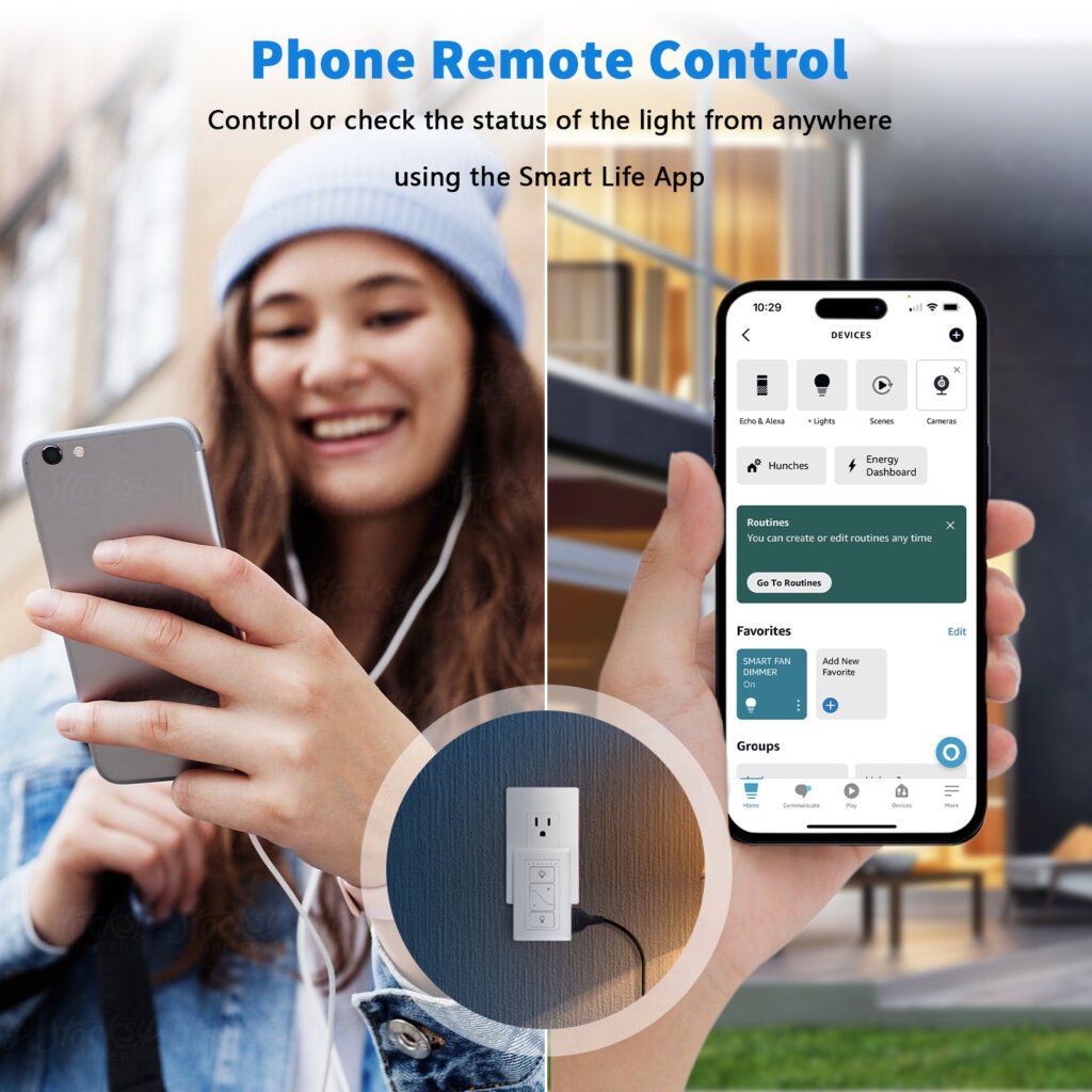 smart plug in dimmer switch works with alexa(dk03)