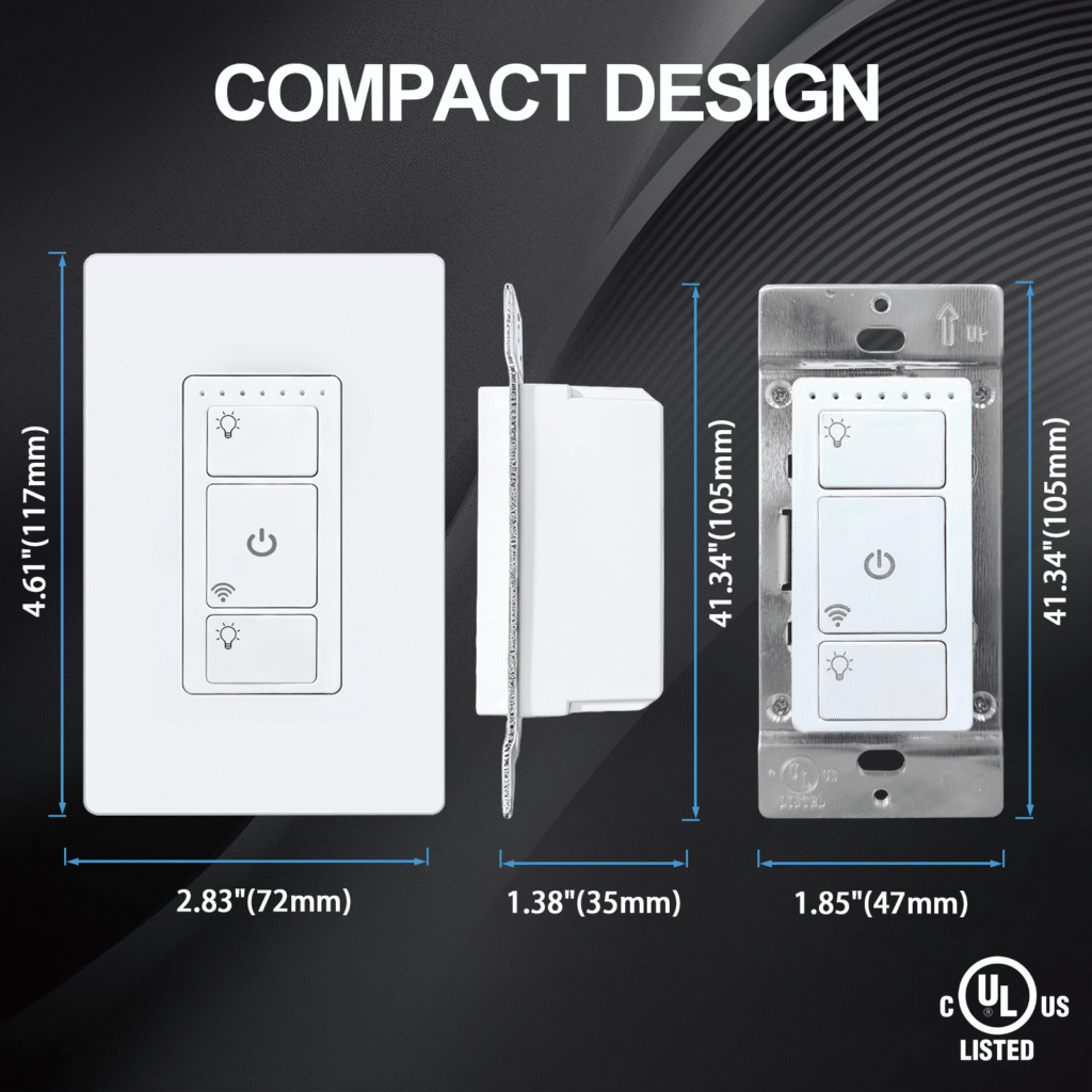 smart 2 gang wifi light switch