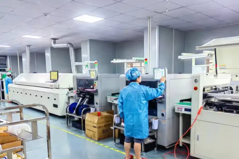 Huashi ceiling fan remote control factory production workshop