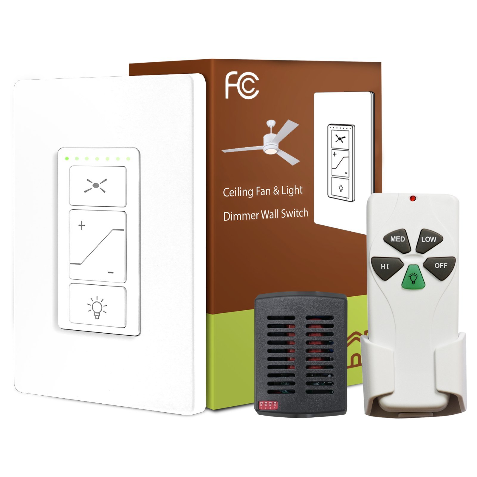 068-53T-MINI-R28 dual control ceiling fan remote kit with packaging